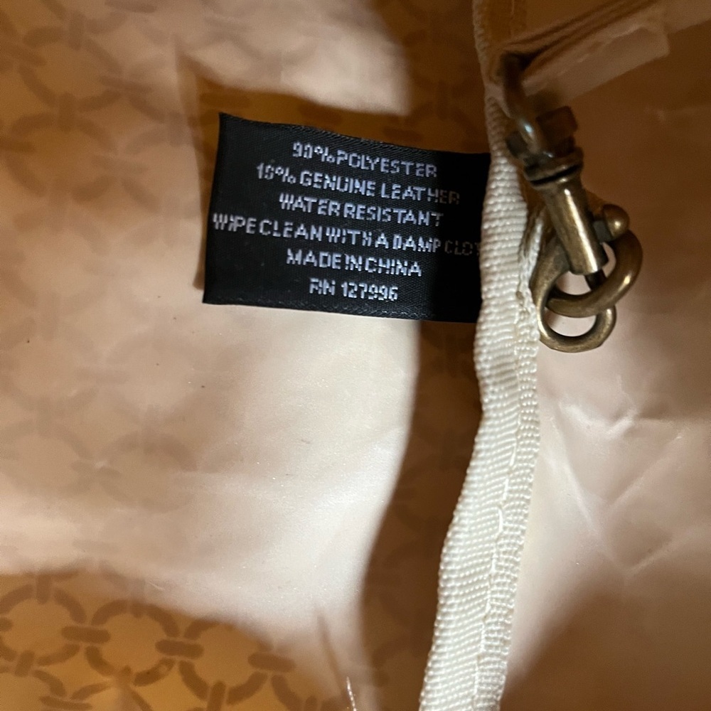 Barth & McCallig Lightweight Foldable Bird Embellished Tote With Leather Trim - Picture 12 of 15
